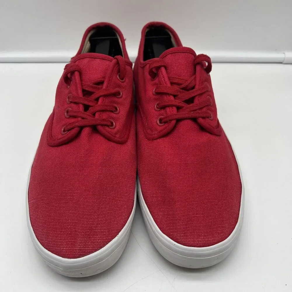 Vans Off The Wall Red Canvas Classic Skateboard Shoes Men's 9 Women's 10.5 TB4R